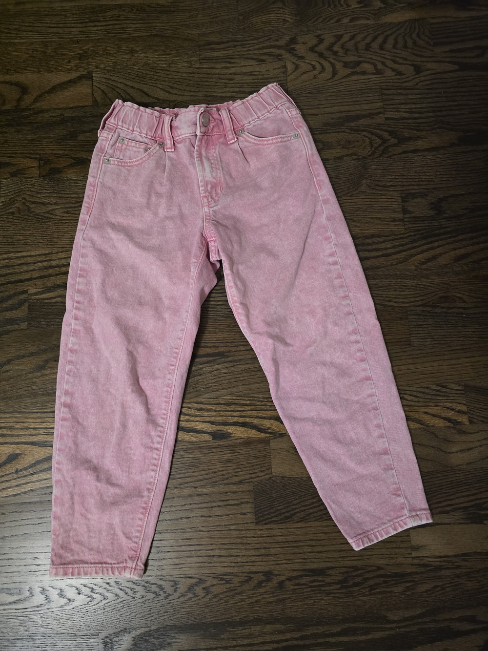 GAP Kids Girls Pink Barrel Jean, 7
